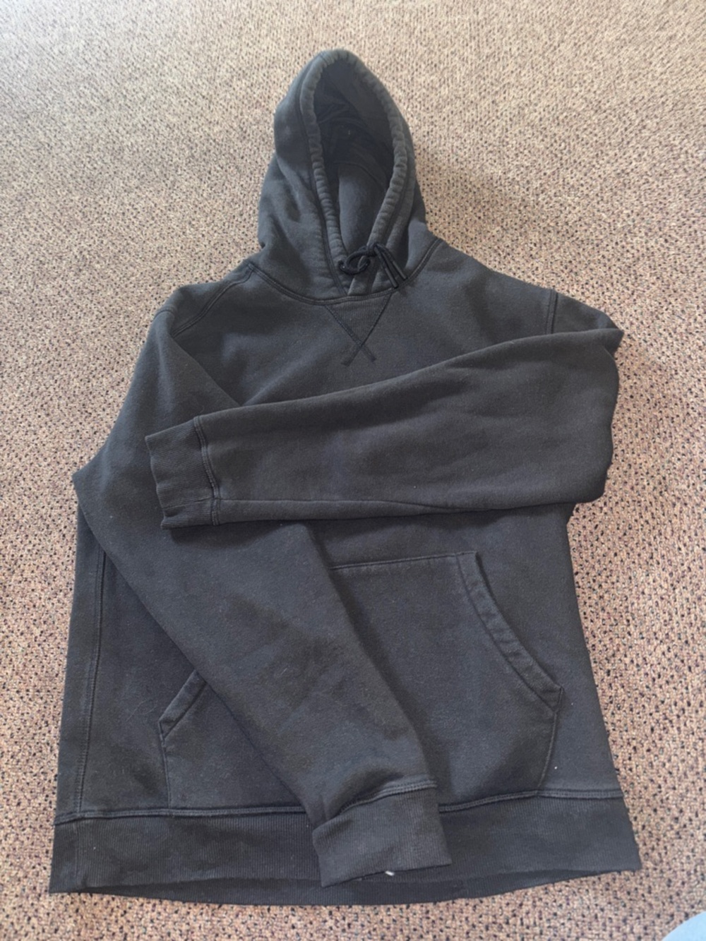 DSG Black Pullover Hoodie with Kangaroo Pocket
